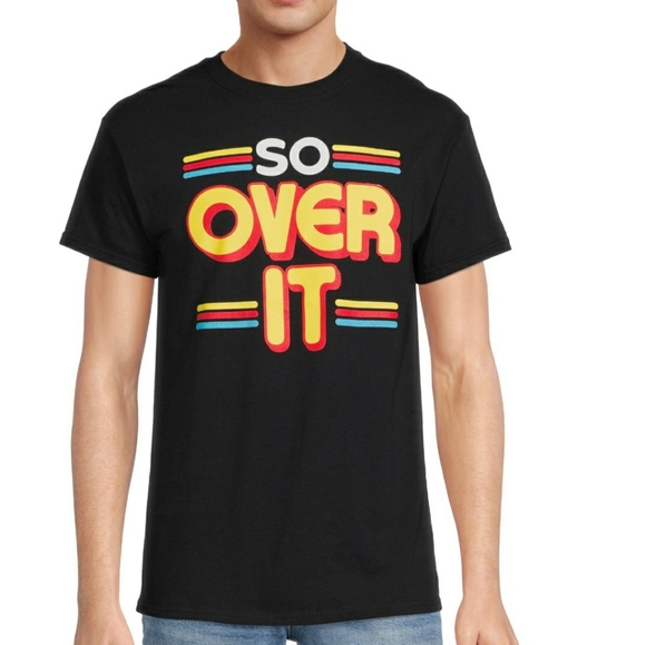 🆕️Humor Men's & Big Men's So Over It and I'm Bored Graphic T-Shirts, 2-Pack - Picture 3 of 8